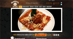 Desktop Screenshot of nonnaslespizzeria.com